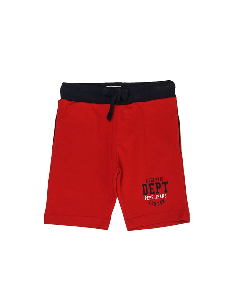 Pepe Jeans Boys Solid Red Shorts